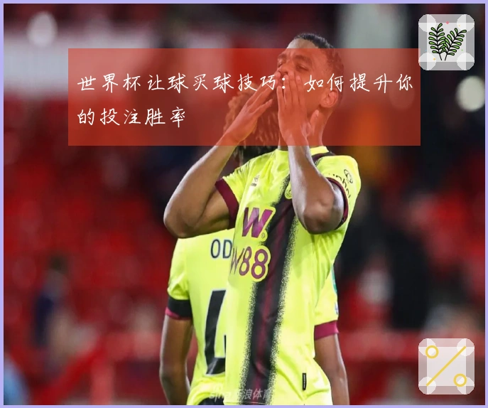 世界杯让球买球技巧：如何提升你的投注胜率
